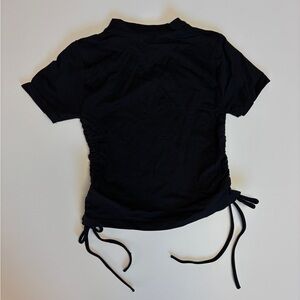 High Neck Ruched Tee